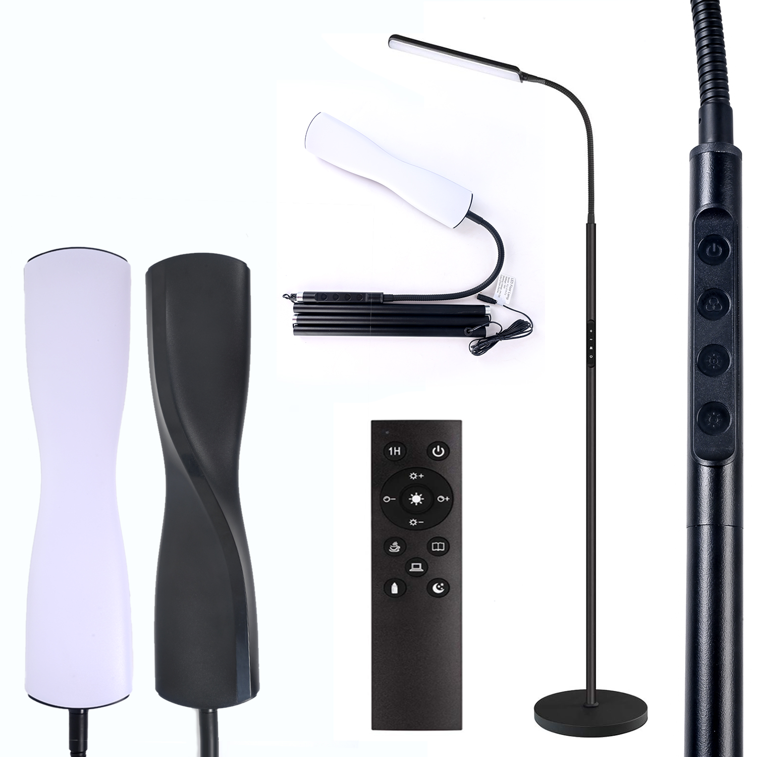 Govvep Led Floor Lamp with Gooseneck and Remote Control photo 6