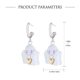 thumbnail image 3 of Love Heart Lacquered Earrings Imitation Pearl Temperament Necklace Ladies Geometric Villain Ghost Earrings Party Jewelry, 3 of 4