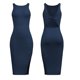thumbnail image 3 of Vestidos de playa para mujer Vestidos casuales sexy de punto para boda de cóctel (Azul marino M) FLhrweasw Para estrenar, 3 of 9