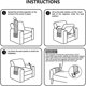 thumbnail image 5 of Soporte de control remoto para sofá con 5 bolsillos, sillón Caddy compatible con teléfono inteligente, libro, revistas, iPad (gris) Afortunado Sencillez, 5 of 5