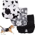 thumbnail image 1 of Pañales de tela para perras (xl), paquete de 3 pañales reutilizables para perros, pañales superabsorbentes para mascotas, bragas sanitarias aptas para todas las perras, 1 of 5