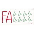 thumbnail image 2 of Jaxn Blvd. 24x14 White Modern Wood Framed Museum Art Print Titled - Fa La La La La, 2 of 4