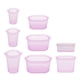 thumbnail image 2 of Bolsas de almacenamiento de alimentos reutilizables con cierre de cremallera, juego completo de 8 unidades, color lavanda, 2 of 8