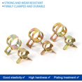 thumbnail image 3 of Hose Clamps (12 Pcs) - Hose Clamps Spring Hose Clamps Spring Hose Clamps - 18 Kinds of Sizes - Adjustable Manganese Steel Hose Clamps Fixing Clips, 8mm, 3 of 5