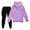 Purple, variant on CCRFTGI Boys Girls Sweatsuit 2 Piece Set Size 10-12 Casual Outfits Holiday Clothing Set Athletic Fall Winter Hoodies Sweatshirt and Sweatpants Joggers Set Red 9-10Y