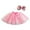 A01-Hot Pink, variant on Girls Ribbon Tutu Skirt 2T-11T Rainbow Layered Tiered Ballet Satin Waist Dress with Hair Bow,Purple