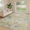 thumbnail image 6 of Addison Rugs Chantille Indoor/Outdoor Transitional Paisley Wheat Machine Washable Rectangle Rug, 10' x 14', 6 of 8