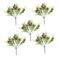 thumbnail image 4 of BESTYASH Faux Evergreen Branches Green Plants Assorted Color 5Pcs Decoration, 4 of 8