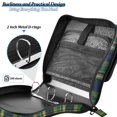 thumbnail image 4 of FORMRS Zipper Binder with Shoulder Strap 2-inch Ring 500 Sheet Capacity File Bag, Green Yellow Plaid Pattern, 4 of 5