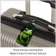 thumbnail image 3 of Square 2Pack PU Leather Frog Cruise Luggage Tag with Privacy Cover and Name ID Tag for Travel Handbags Backpacks Luggage Tags, 3 of 6