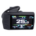 thumbnail image 1 of Electric Cycling Panel, 5V 500MA Output 24-48V Color LCD Screen USB Charging Port Cycling Display Meter  for KT Controller, 1 of 7