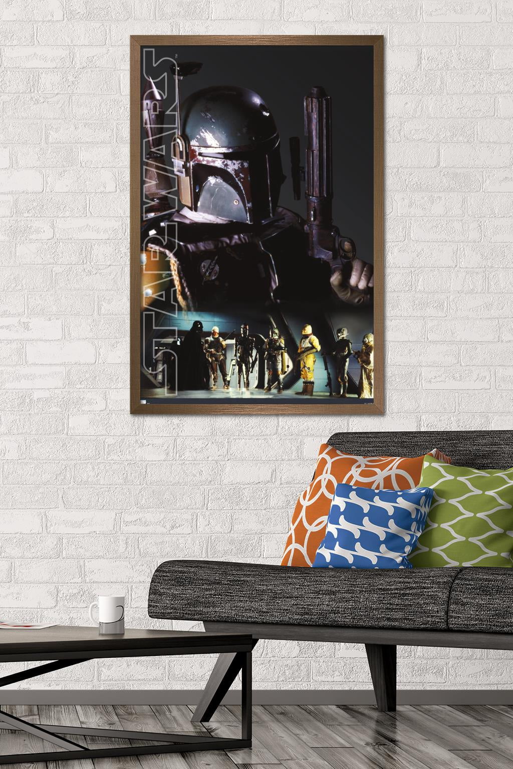 Star Wars: Saga - Bounty Hunters - Collage Wall Poster, 22.375" x 34", Framed