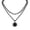 Black, variant on Women’s Gothic Emo Grunge Sun Bead Choker Necklace, Black Goth Jewelry for Halloween, Christmas & Holiday Gifting