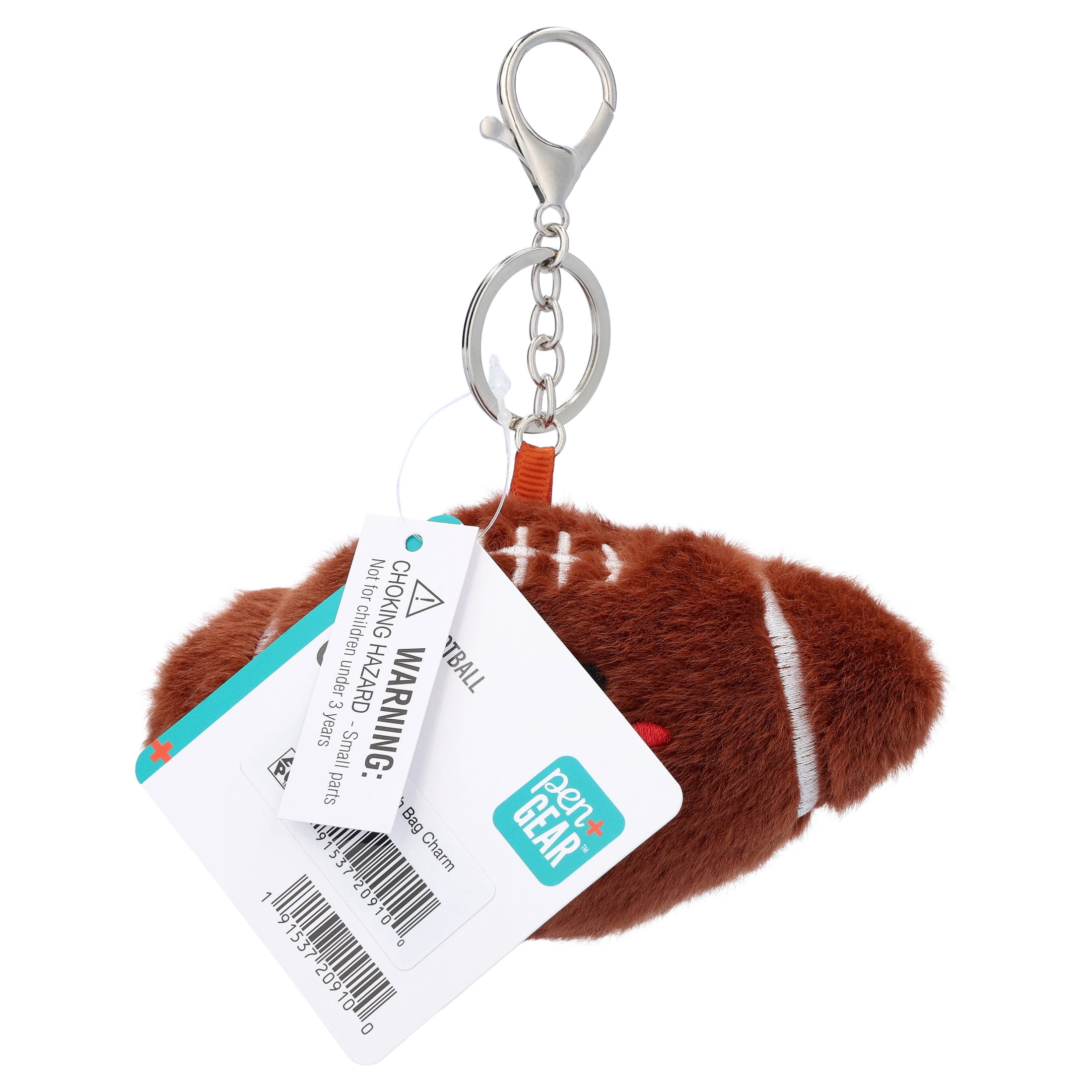 Pen+Gear Plush Football Bag Charm for Sports Fans