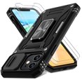 thumbnail image 1 of Funda DEERLAMN para iPhone 11 de 6,1 pulgadas con cámara deslizante y 2 pantallas, 1 of 7