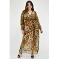 thumbnail image 1 of Maxi vestido Vaporoso Roman Fashion Tallas Extras 2387 Animal Print cafe 40 V-EXO-2387-PRINT, 1 of 5