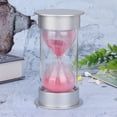 thumbnail image 4 of Reloj de arena plateado y rosa con temporizador de 25 minutos, reloj de arena para escritorio, juguete decorativo, 4 of 8