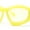 All Yellow, variant on Womens Oversized Trendy Sport Thick Bevel Frame Wrap Plastic Sunglasses Black - Orange