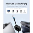 thumbnail image 2 of Cable USB C a USB C Baseus de 100 W retráctil y 3.3 pies para iPhone, 2 of 7