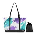 thumbnail image 7 of FORMRS Canvas Laptop Tote Bag for Women with 15.6" Computer Compartments Shoulder Handbag, Green Drawing, 7 of 7