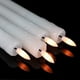 thumbnail image 4 of Velas cónicas sin llama con cera de goteo, velas parpadeantes, cera real, paquete de 6, decoración navideña para el hogar y la boda (blanco, 17,5 cm), 4 of 5