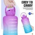 thumbnail image 4 of GEDUX 128 oz Motivational Water Bottle with Time Marker, Leakproof Wide Mouth Water Bottle, BPA-Free 2-in-1 Lid with Straw & Spout for Gym Camping, 4 of 7