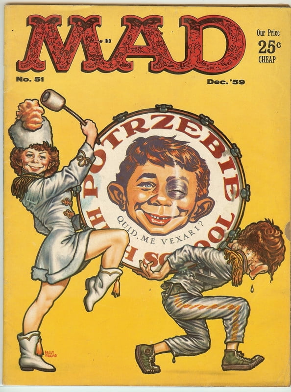 MAD Magazine Vintage Collectible #51 Dec 1959 Fine (FN)