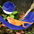 thumbnail image 6 of Unique Bargains Bearded Dragon Hammock Lizard Hammock with Suction Cups and Hooks Bearded Dragon Tank Accessories Reptile Lounger for Chameleon Geckos 1 Set Blue, 6 of 7