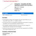 thumbnail image 2 of Oil Dipstick - Compatible with 2006 - 2008 Buick Lucerne 3.8L V6 L26 VIN 2 2007, 2 of 2
