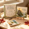 thumbnail image 5 of My Rock & My Fortress Rock Cross Sea Glass Art Kit,15cm DIY Scripture Craft Set with Wooden Easel, Strength Faith Keepsake Decor Gift for Beginners, 5 of 8