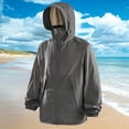 thumbnail image 2 of YUGYXL Women's UPF 50+ Sun Protection Jacket Hooded Cooling Shirt Athletic Jacket for Women with Pocket XL Dark Gray, 2 of 5