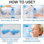 Nose Cleaner Neti Pot for Adult Nasal Wash 300 ML Netty Bottle for Nasal Flush Wash for Sinus Adult Kids