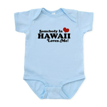 

CafePress - Somebody In Hawaii Loves Me Infant Bodysuit - Baby Light Bodysuit Size Newborn - 24 Months