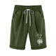 thumbnail image 1 of Puntoco Pantalones cortos de salón para mujer Pantalones cortos con cordón y estampado de béisbol con cintura elástica para mujer, 1 of 2