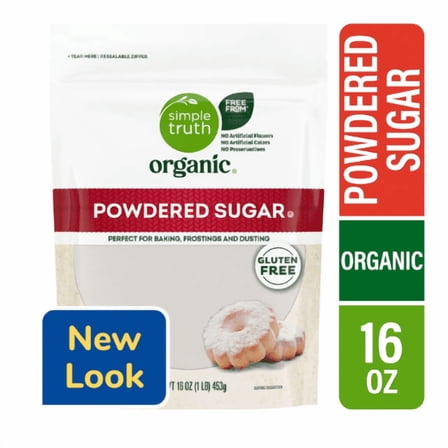 Simple Truth Organic Powdered Sugar, 16 Oz, 2 Pack