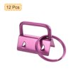 thumbnail image 3 of 12Pack 25mm/ 1-inch Key Fob Hardware with Keychain Ring for Bag Webbing Wristlets, Pink, 3 of 5