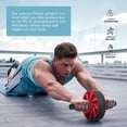 thumbnail image 2 of Rodillo para abdominales para entrenamiento en casa, rodillo para abdominales para entrenamiento de fuerza abdominal y central, rueda de entrenamiento abdominal para gimnasio en casa, 2 of 5