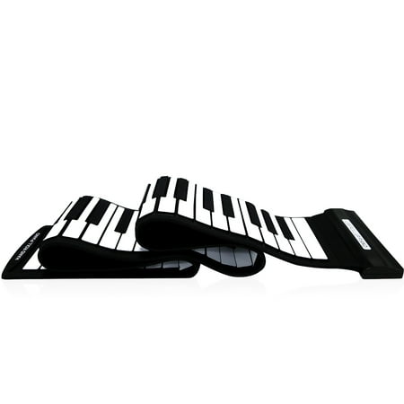 USB 88 Keys MIDI Roll up Electronic Piano Keyboard Silicone Flexible (Best Piano Midi Sound Module)