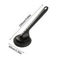 thumbnail image 3 of Btomtd Stainless Steel Scrubber Cleaning Brush with Handle Replaceable Head for Pots Dishwashing Household Scrub Brush, Black, 3 of 6