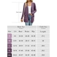 thumbnail image 5 of Chiclily Women's Open Front Cardigan Shirt Loose Thin Knit Long Sleeve Lightweight Coat for Fall with Pockets, Blue Size XL, 5 of 8