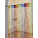 thumbnail image 3 of Xiao Hua Paquete de 2 cortinas de 99 x 199 cm para puertas, divisores de ambientes, decoración hippie, cortinas colgantes con cuentas para dormitorio, armario, puerta, color naranja, 3 of 4
