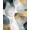 White, Pattern 3, variant on ODIKA 4'x6' Machine Washable Non-Slip Area Rug, Modern Round Featuring Grey Gradient and Gold Geometric Overlay High Traffic Rug, Gray, 111777