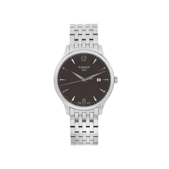 Tissot Tradition 42mm Steel Black Dial Men Quartz Watch T063.610.11.067.00