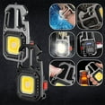 thumbnail image 3 of TIELUTT Cob Mini Rechargeable Keychain Flashlight 7 Lighting Modes Portable Pocket Ready Hour All Induction Headlamp Top Gear Hyper Bike Solar Still Emergency Water Camping Flashlights Children, 3 of 7