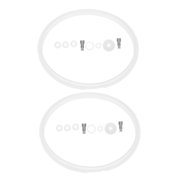 Supvox Electric Pressure Cooker Sealing Gasket Assorted Color Metal for Nutrient Lock 2Sets