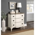 thumbnail image 3 of Treasure Trove Bar Harbor II Solid Wood Cream 3-Drawer Chest, 3 of 5