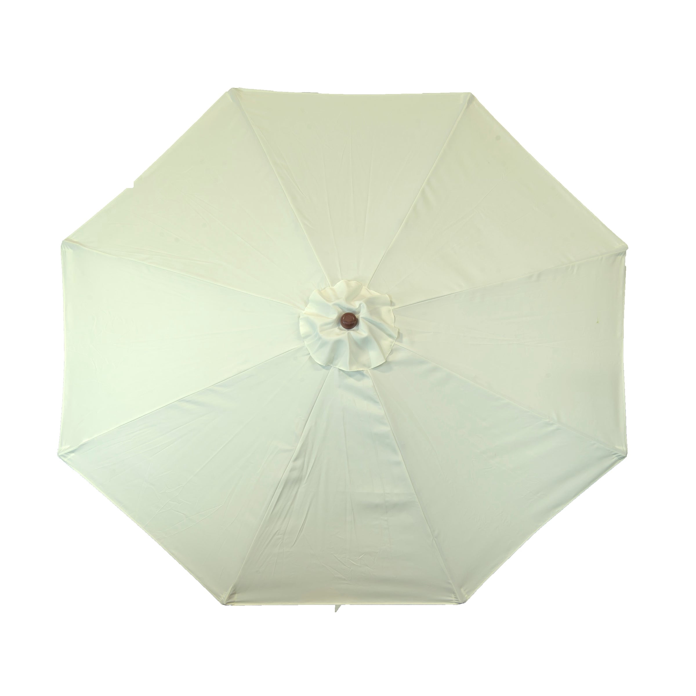 DestinationGear 9 ft Classic Wood Solid Cover Patio Umbrella in Natural Polyester