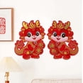 thumbnail image 3 of HILABEE 2024 Chinese New Year Blessing Door Sticker Wall Stickers Decals Window Clings for Store Spring Festival House Entryway Decor, 3 of 7