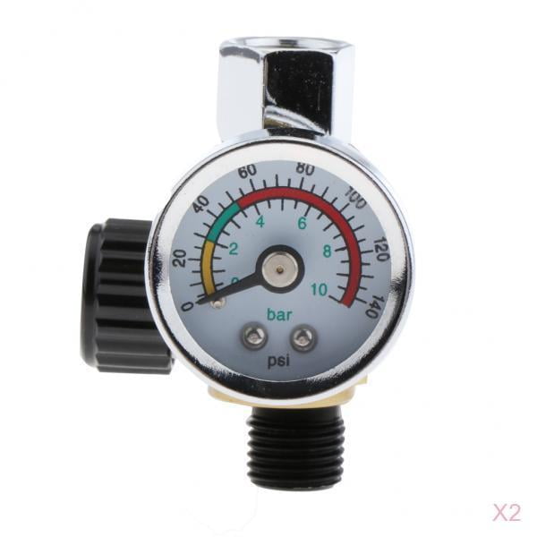 2x 1/4 "mini Paint Sprayer Sprayer Air Pressure Regulator Oil Separator Water
