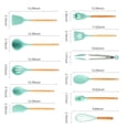 thumbnail image 3 of Juego de 11 utensilios de cocina de silicona y madera., 3 of 8